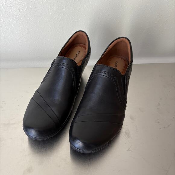 COBB HILL by New Balance Women's 6.5 Laurel Slip Ons Black Leather Heel NWOB - Picture 11 of 11